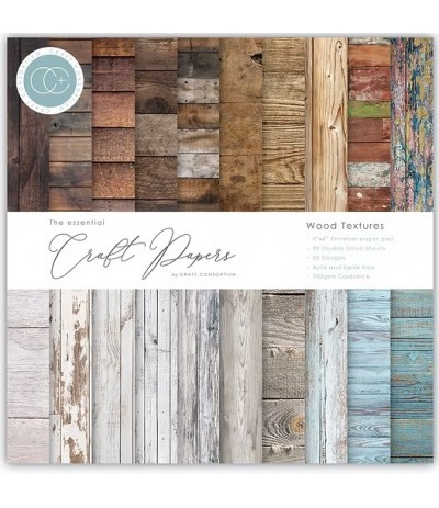 Scrapbooking Papier Wood Textures, 6x6" | 15x15 cm - Craft Consortium