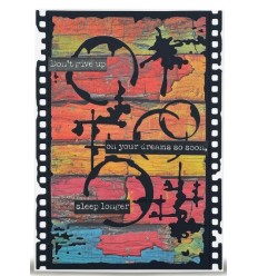 14 Stanzschablonen Filmrahmen Drip Flecken