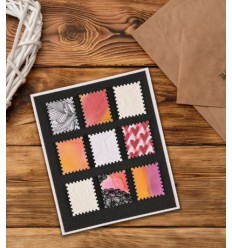 Präge-Stanzer Briefmarke 2,8 x 2.4 cm