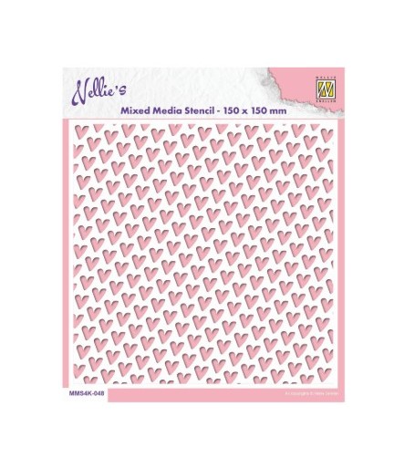 Stencil Schablone Herzen - Nellie's