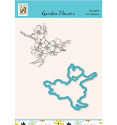 Stamp & die cut set Set Cherry blossom