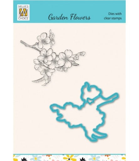 Stamp & die cut set Set Cherry blossom