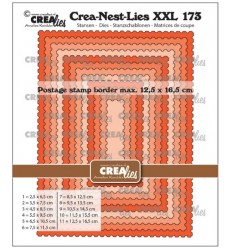 Dies Rectangles with Postage Stamp Border - Crealies