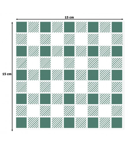 Stencil Checkered Kitchen Towel on the farm - VC