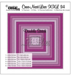 Matrice de découle Double stitchlines square - Crealies