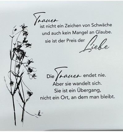 Mini Stempelset Trauer endet nie - Charlie & Paulchen