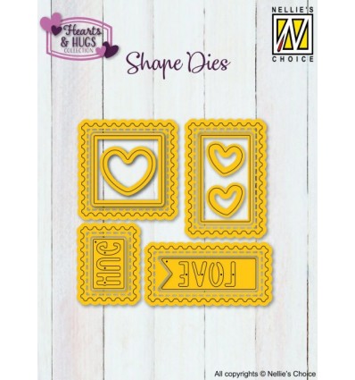 Shape Die Postal Stamps - Nellie's Choice
