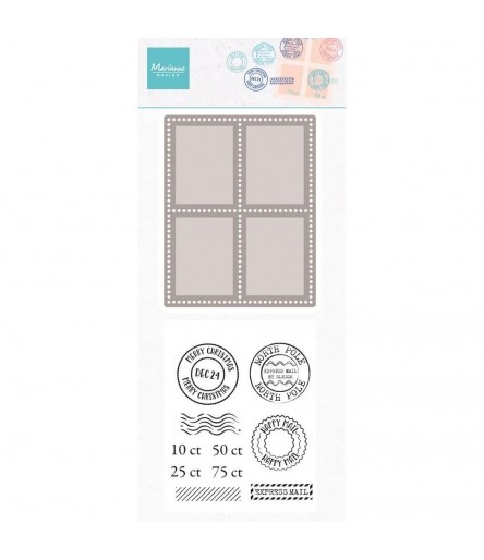 Shape Die and Stamps Postal Stamps - Nellie's Choice