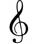 Notenschlüssel Stempel