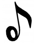 Musiknote Stempel