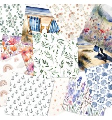 Scrapbooking Papier Frühlingsmix, 6x6" | 15x15 cm - LaCreativ