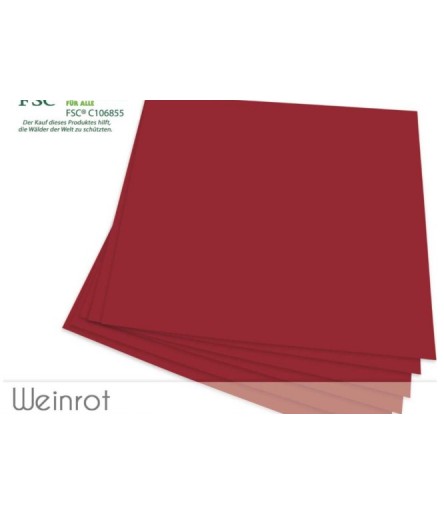 Scrapbooking Papier in weinrot, 12 Stk. - FK