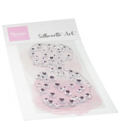 Tampons en silicone « Petits cœurs » - Marianne Design