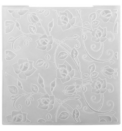 Embossingfolder Roses Background, 15x15cm - VC
