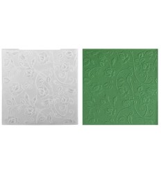 Pochoir à gaufrer « Roses », 15 x 15 cm - VC