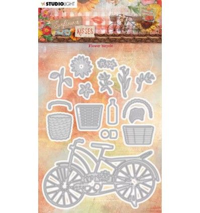 Stanzschablonen Fahrrad mit Blumen - Studio Light