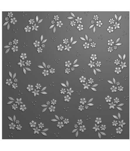 Embossingfolder Spring Flowers Background, 15x15cm - VC