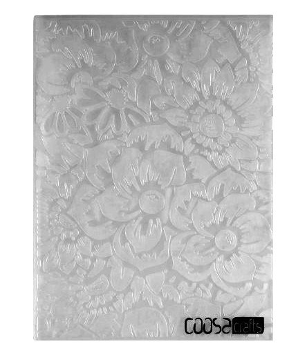 Embossingfolder Flowers Background, 15x15cm - VC