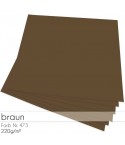 Papier de scrapbooking marron, lot de 12 - FK
