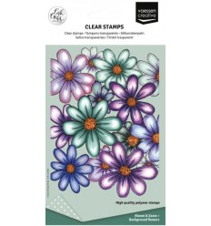 Silikonstempel Hintergrund Blumen - VC