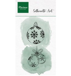 Silikon Stempelset Weihnachtskugeln - Marianne