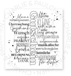 Silikonstempel  Gutschein Hintergrund - Charlie und Paulchen