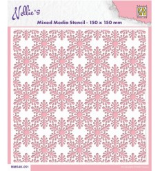 Stencil Schablone Schneeflocken - Nellie's