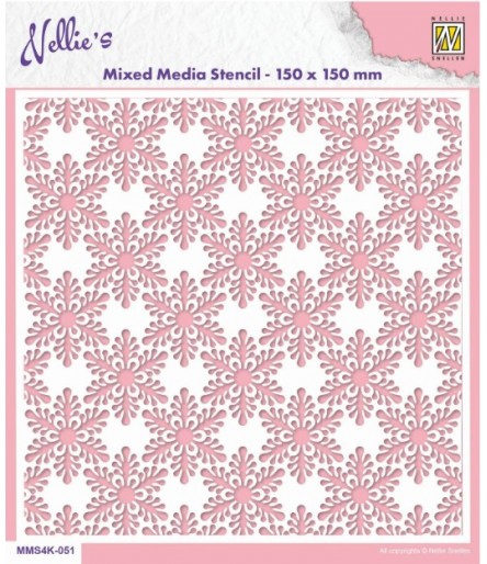 Stencil Snowflakes - Nellie's