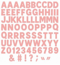 Pochoirs de découpe Mini Alphabet - Sizzix