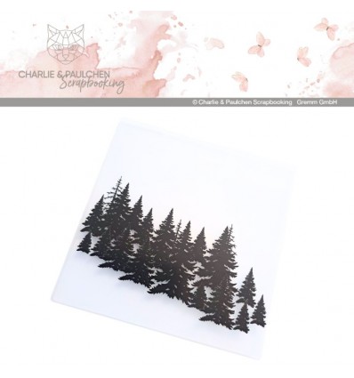 Prägeschablone Winterwald - Charlie & Paulchen