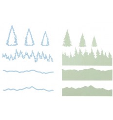 Die Cuts Mountains and Pine Trees - Marianne Design