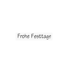 Frohe Festtage Holzstempel