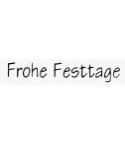 Frohe Festtage Stempel
