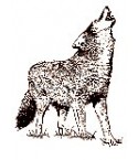 Heulender Wolf Stempel