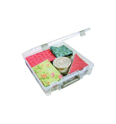 Lagerbox für Scrapbooking-Papier transparent 12" mit Henkel