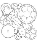 TCW 6x6" Template/Schablone Mini Gears