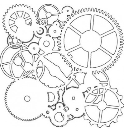 TCW 6x6" Template/Schablone Mini Gears
