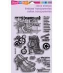 Steampunk Shoes Clear Stempel