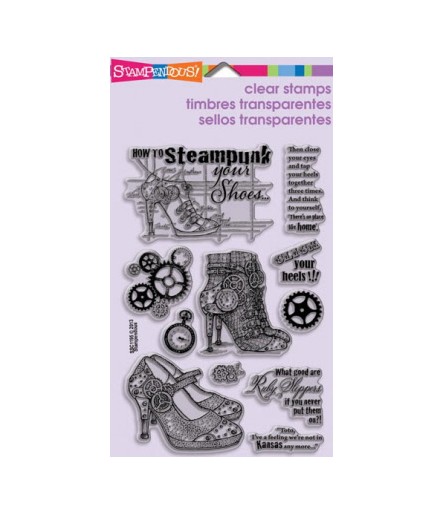 Steampunk Shoes Clear Stempel