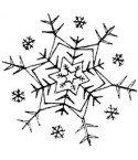 Schneestern Gross Stempel