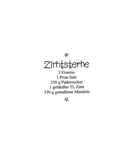 Zimtsterne Holzstempel