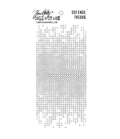 Tim Holtz Stencil/Schablonen Dot Fade Layering