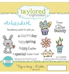 Taylored Easter Cling Stempel