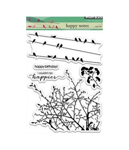 Penny Black Clear Stempel Happy Notes