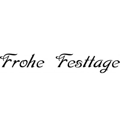 Frohe Festtage Stempel