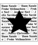 Stern auf Schrift Stempel