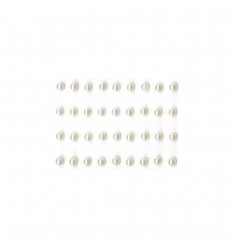 Selbstklebende Perlen weiss, 3mm - Kaiser Craft