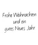 Frohe Weihnachten und ein gutes Neues Jahr Holzstempel