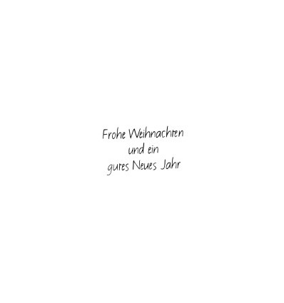 Frohe Weihnachten und ein gutes Neues Jahr Stempel