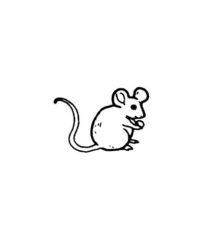 Mini Stempel Maus